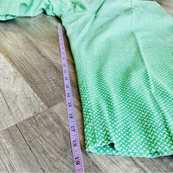Talbots Heritage Green Patterned Cropped Pants Size 20WP - Picture 9 of 10